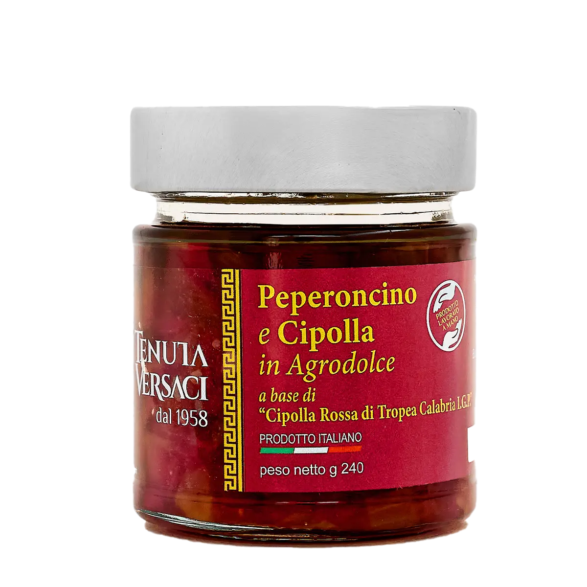 Cipolla Rossa di Tropea Calabria I.G.P. e peperoncino in agrodolce